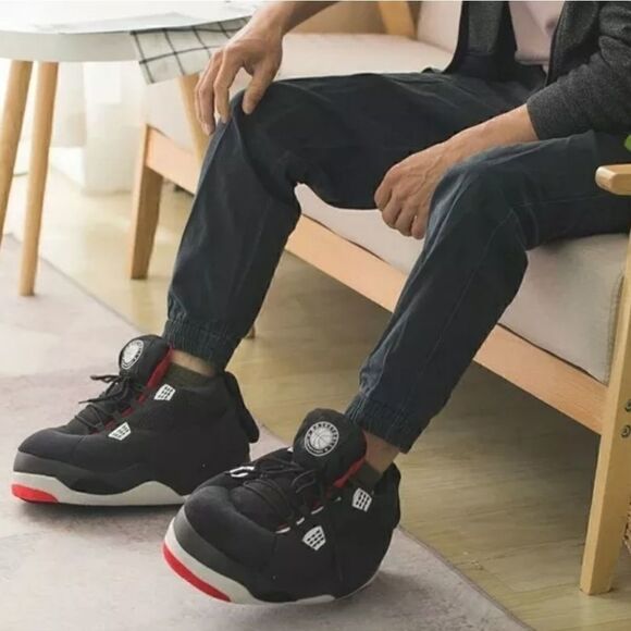 Unisex Adult Jordan Retro Air Plush Slippers Yeez Boost  Beluga Basketball - Picture 2 of 3